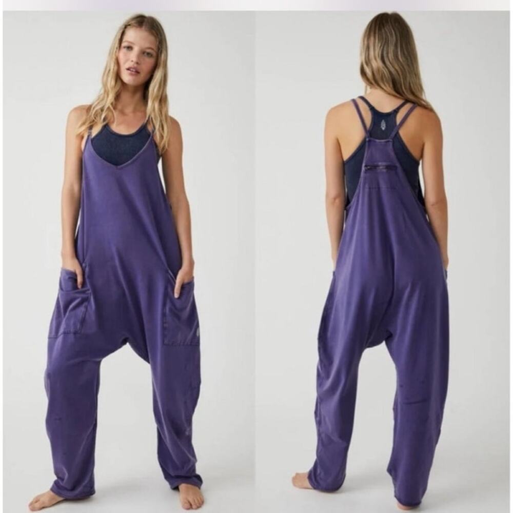 Free People FP Movement Hot Shot Onesie in Purple Size Large
